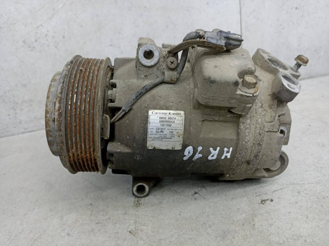 компрессор кондиционера Nissan Qashqai 1 поколение 2009, 1.6 л., 92600BB01A - фото №1