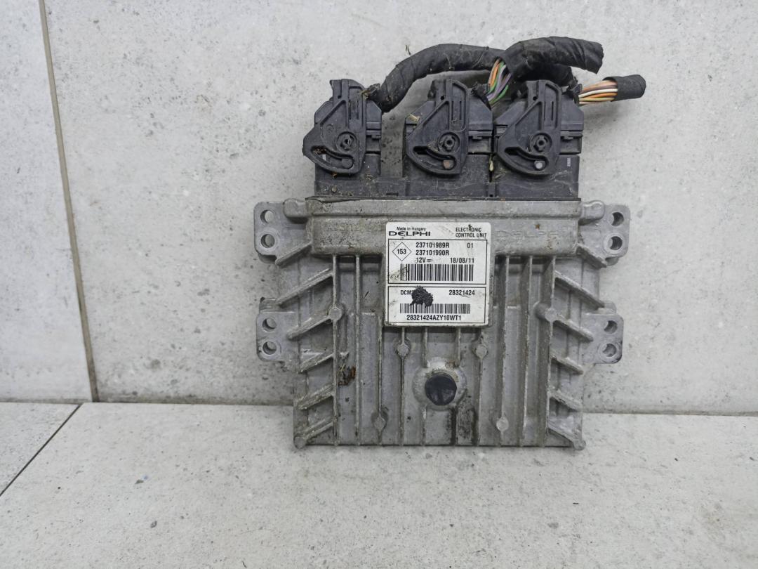 блок управления двигателем Renault Kangoo 2 поколение 2009, 1.5 л., 237101989R, 237101990R - фото №1