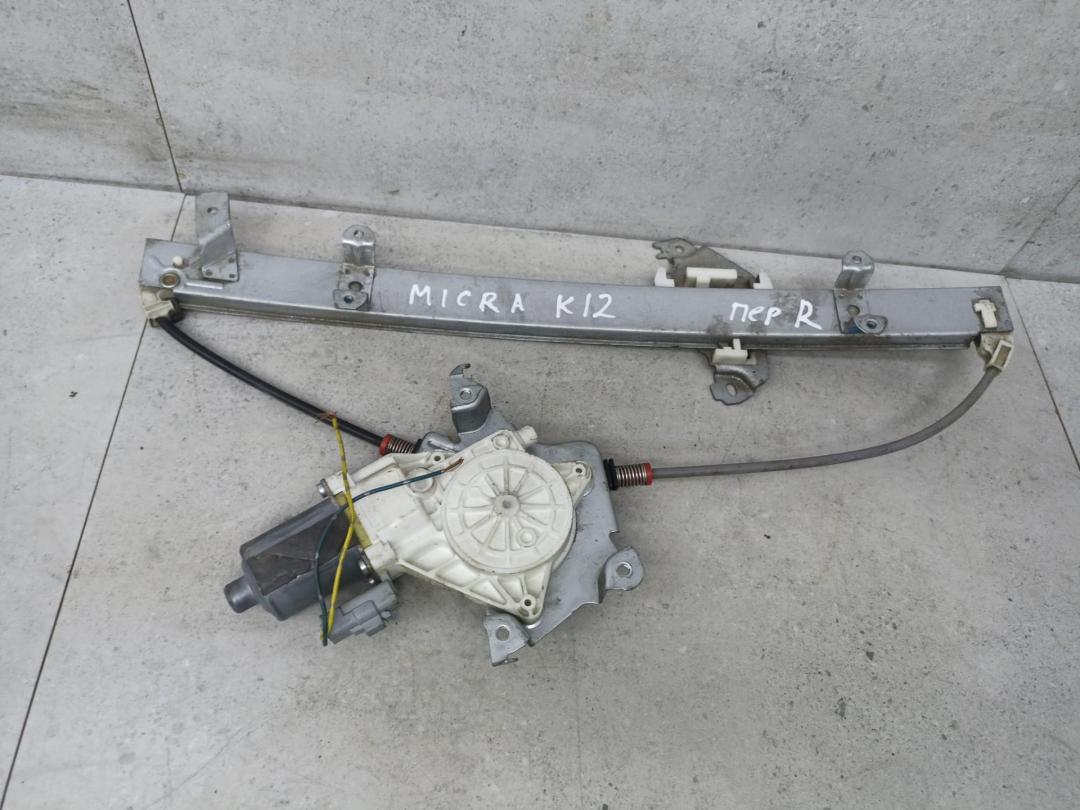 стеклоподъемник передний правый Nissan Micra 3 поколение (K12) (2002 - 2007), 80720AX10A - фото №1