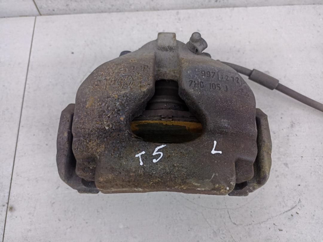 суппорт передний левый Volkswagen Transporter T5 2008, 7H0105J - фото №1