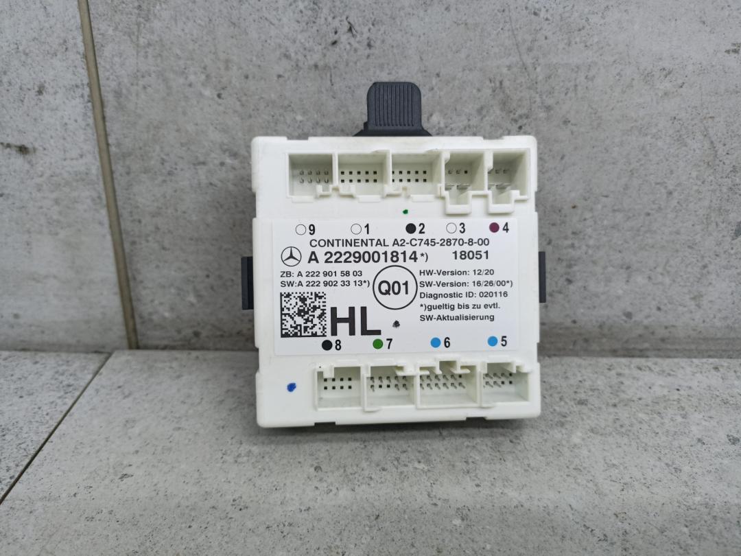 модуль управления двери Mercedes-Benz GLC Coupe C253 2018, A2229001814 - фото №1