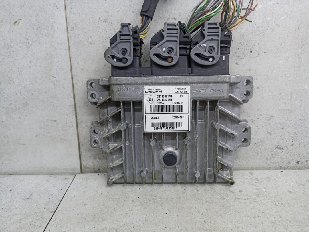 блок управления двигателем Renault Megane 3 поколение 2009, 1.5 л., 237100914R, 237101715R - фото №1