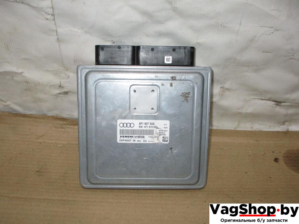 блок управления двигателем Audi A6 4F/C6 2006, 3.2 л., FSI, AUK, бензин, АКПП, зеленый, седан, полный привод, 4F1907559, 4F1910559 - фото №1