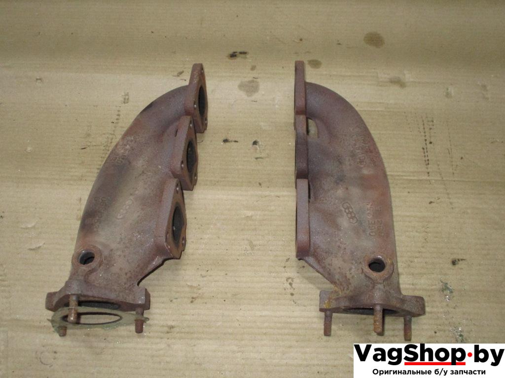 коллектор выпускной Audi A6 4F/C6 2006, 3.2 л., FSI, AUK, бензин, АКПП, зеленый, седан, полный привод, 06E253033E, 06E253034E - фото №1