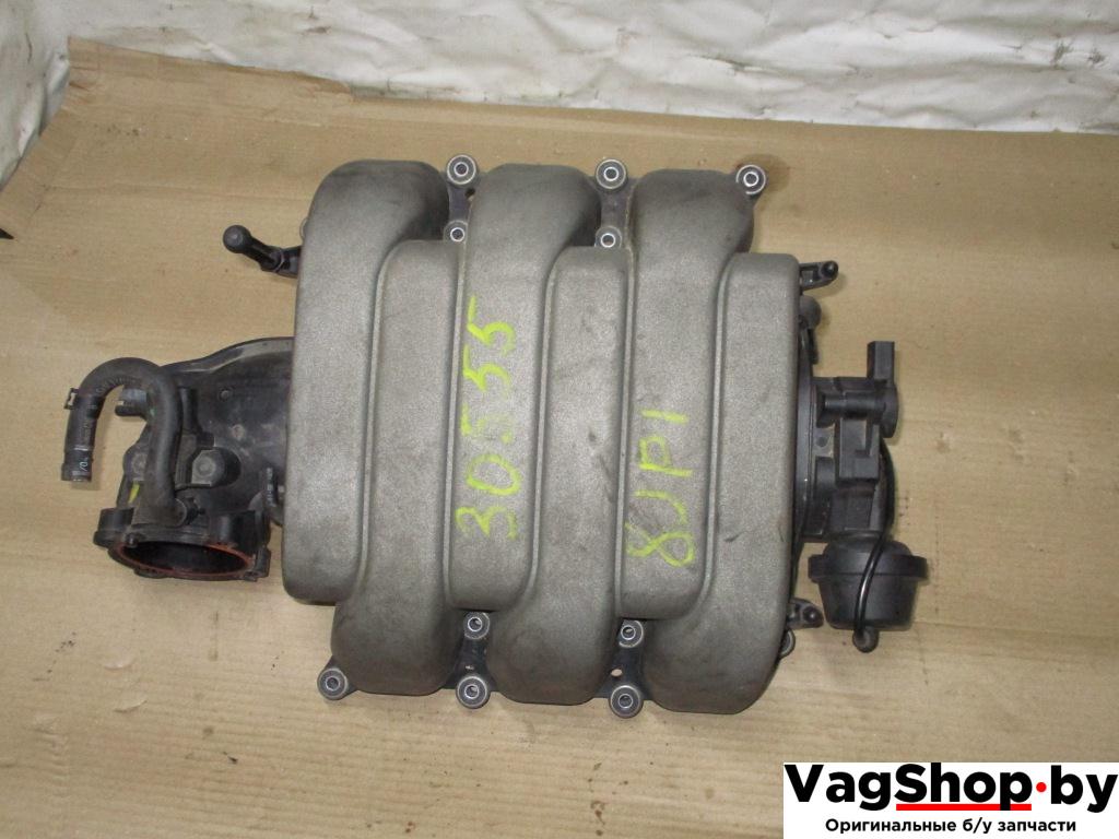 коллектор впускной Audi A6 4F/C6 2006, 3.2 л., FSI, AUK, бензин, АКПП, зеленый, седан, полный привод, 03C906051, 06E133210D - фото №1