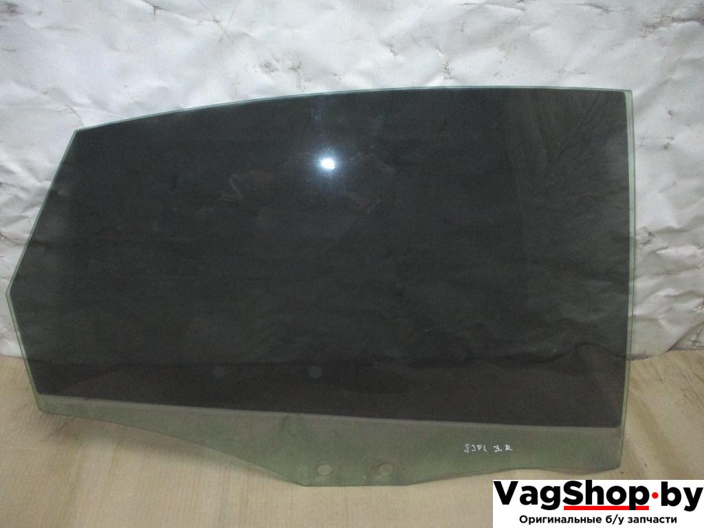 стекло двери задней правой Audi A6 4F/C6 2006, 3.2 л., FSI, AUK, бензин, АКПП, зеленый, седан, полный привод - фото №1