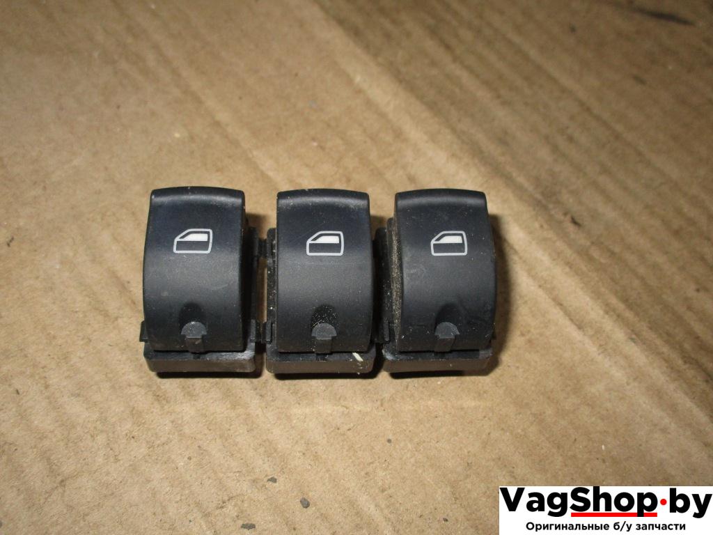 кнопка стеклоподъемника Audi A6 4F/C6 2006, 3.2 л., FSI, AUK, бензин, АКПП, зеленый, седан, полный привод, 4F0959855 - фото №1