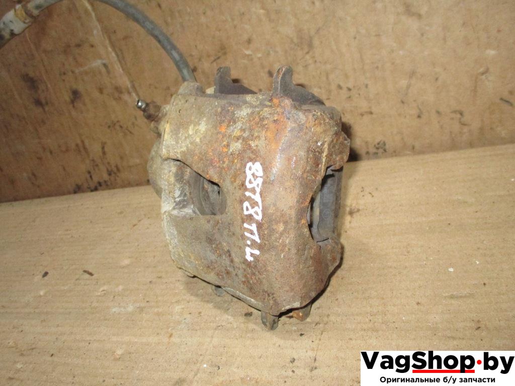 суппорт передний левый Volkswagen Golf 6 поколение 2012, 1.6 л., TDi, CAY, дизель, МКПП, красный, хетчбэк 5 дв., передний привод - фото №1