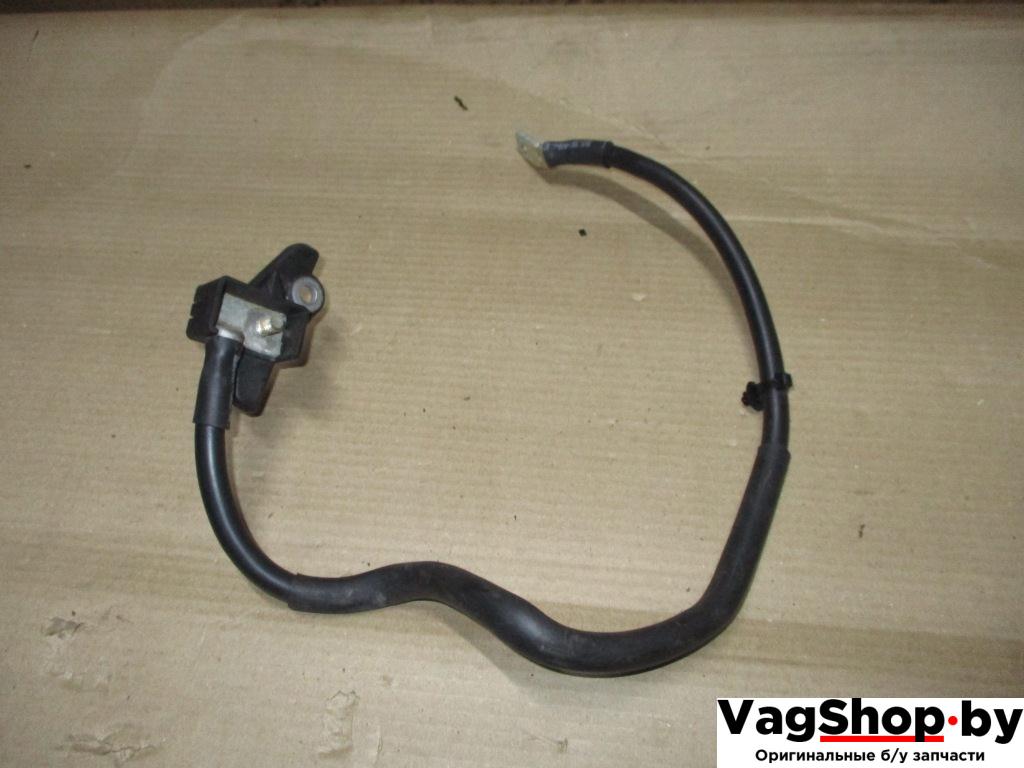 минусовой провод аккумулятора Audi Q7 4L 2008, 3.6 л., FSI, BHK, бензин, АКПП, черный, внедорожник 5 дв., полный привод, 4L0971597 - фото №1