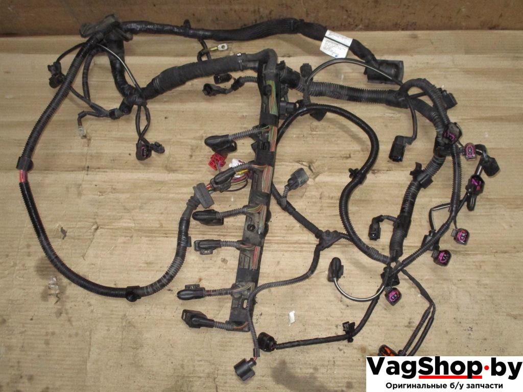 проводка двигателя Volkswagen Touareg 2 поколение 2013, 3.6 л., FSI, CGR, бензин, АКПП, серый, внедорожник 5 дв., полный привод, 03H971610AS - фото №1