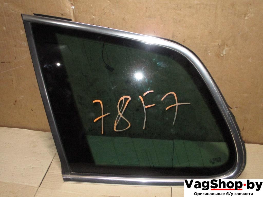 стекло кузовное боковое левое Volkswagen Touareg 2 поколение 2013, 3.6 л., FSI, CGR, бензин, АКПП, серый, внедорожник 5 дв., полный привод - фото №1