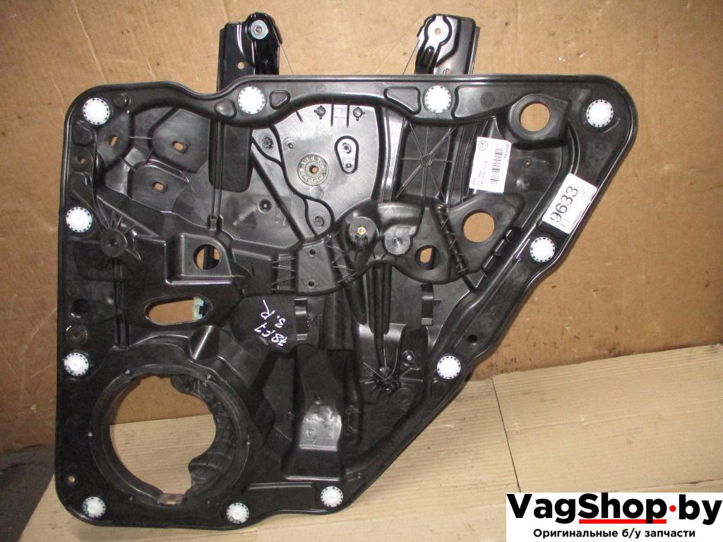 стеклоподъемник электрический задний правый Volkswagen Touareg 2 поколение 2013, 3.6 л., FSI, CGR, бензин, АКПП, серый, внедорожник 5 дв., полный привод - фото №1