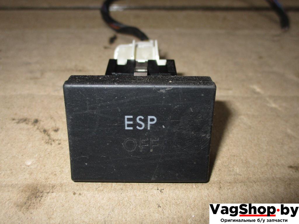 Кнопка антипробуксовочной системы (ABS/ESP) Volkswagen Golf Plus 1 поколение 2006, 2.0 л., TDi, BKD, дизель, МКПП, черный, хетчбэк 5 дв., передний привод, 5M0927117 - фото №1