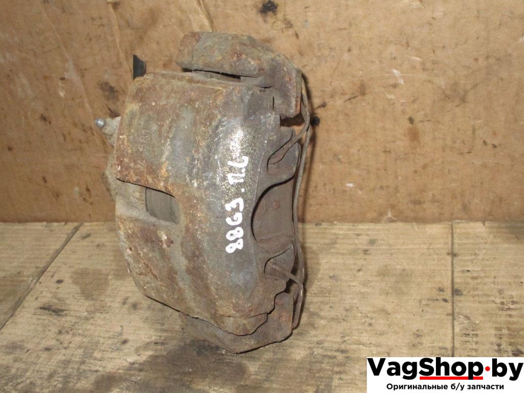 суппорт передний левый Volkswagen Passat B6 2007, 2.0 л., TDi, BMP, дизель, МКПП, черный, универсал, полный привод - фото №1