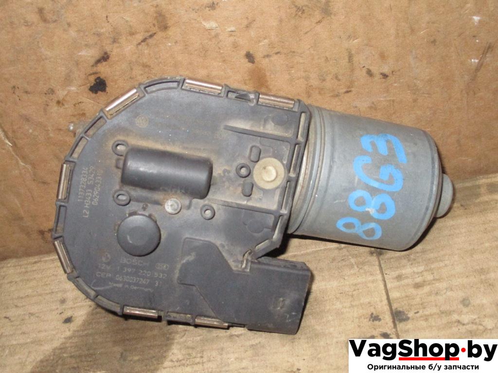 моторчик передних стеклоочистителей (дворников) Volkswagen Passat B6 2007, 2.0 л., TDi, BMP, дизель, МКПП, черный, универсал, полный привод, 3C1955119B - фото №1