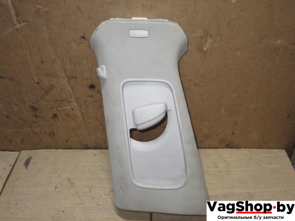 обшивка стойки центральной левой Volkswagen Passat B6 2007, 2.0 л., TDi, BMP, дизель, МКПП, черный, универсал, полный привод, 3C0868417E - фото №1