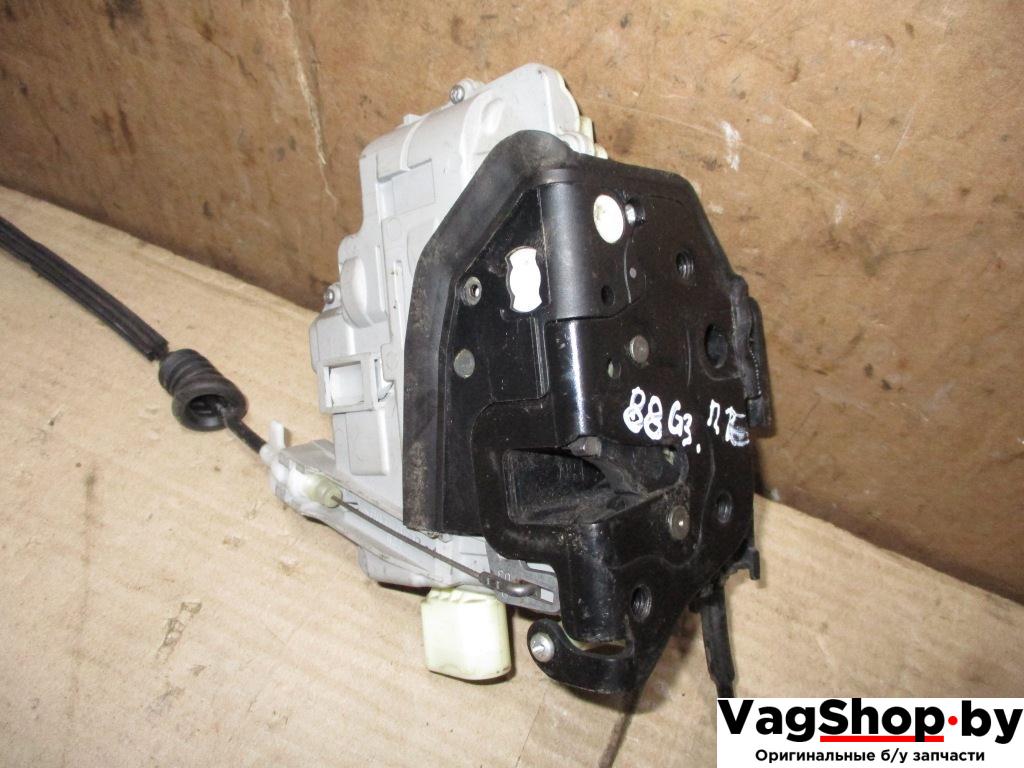 замок двери передней правой Volkswagen Passat B6 2007, 2.0 л., TDi, BMP, дизель, МКПП, черный, универсал, полный привод, 3C1837016A - фото №1