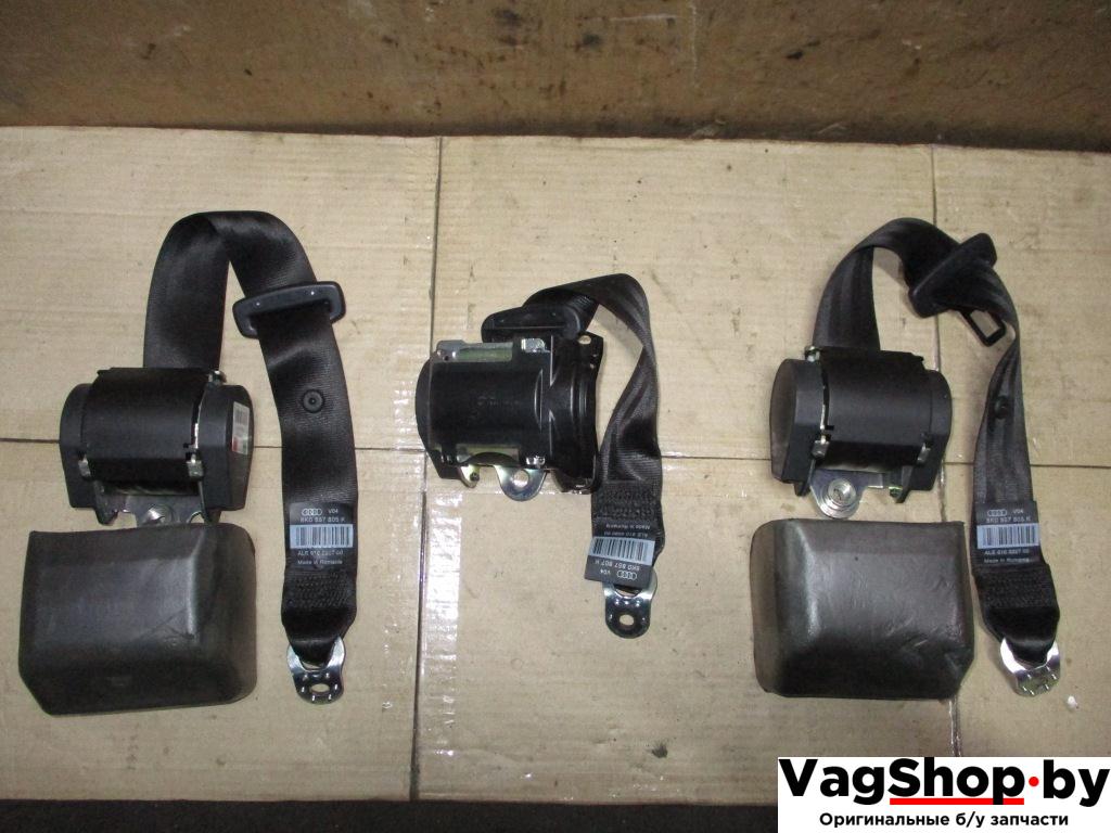 ремень безопасности Audi A4 B8/8K 2009, 1.8 л., TFSI, CDH, бензин, МКПП, черный, седан, передний привод, 8K0857805K, 8K0857807K - фото №1