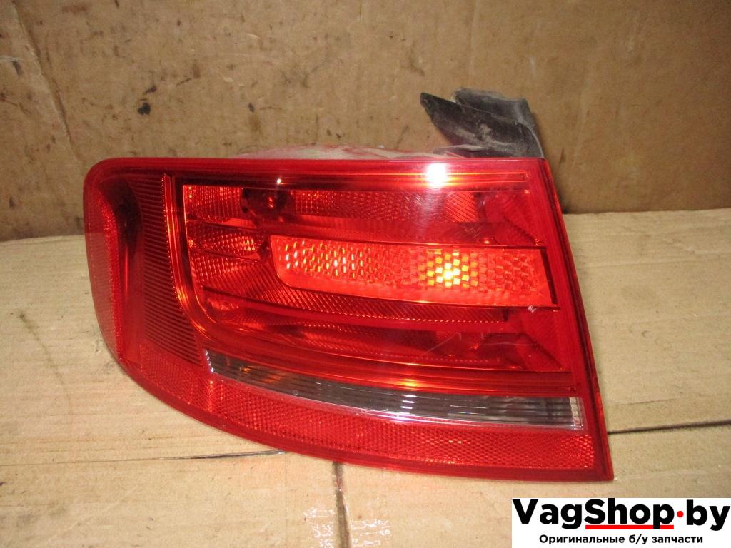 фонарь задний левый Audi A4 B8/8K 2009, 1.8 л., TFSI, CDH, бензин, МКПП, черный, седан, передний привод, 8K5945095D - фото №1