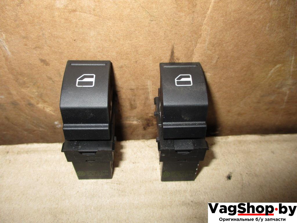 кнопка стеклоподъемника Volkswagen Passat B6 2009, 2.0 л., TDi, CBA, дизель, АКПП, серебро, седан, передний привод, 7L6959855B - фото №1