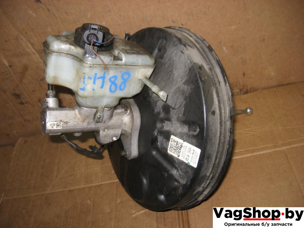 вакуумный усилитель тормозов Volkswagen Touran 2 2011, 2.0 л., TDi, CFJ, дизель, АКПП, черный, минивэн, передний привод, 1T1614105AC - фото №1