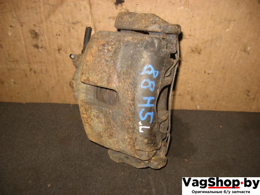 суппорт передний левый Volkswagen Touran 2 2011, 2.0 л., TDi, CFJ, дизель, АКПП, черный, минивэн, передний привод - фото №1