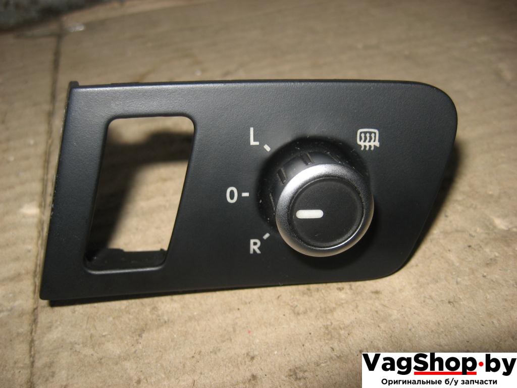 джойстик регулировки зеркал Volkswagen Touran 2 2011, 2.0 л., TDi, CFJ, дизель, АКПП, черный, минивэн, передний привод, 1T1959552H - фото №1