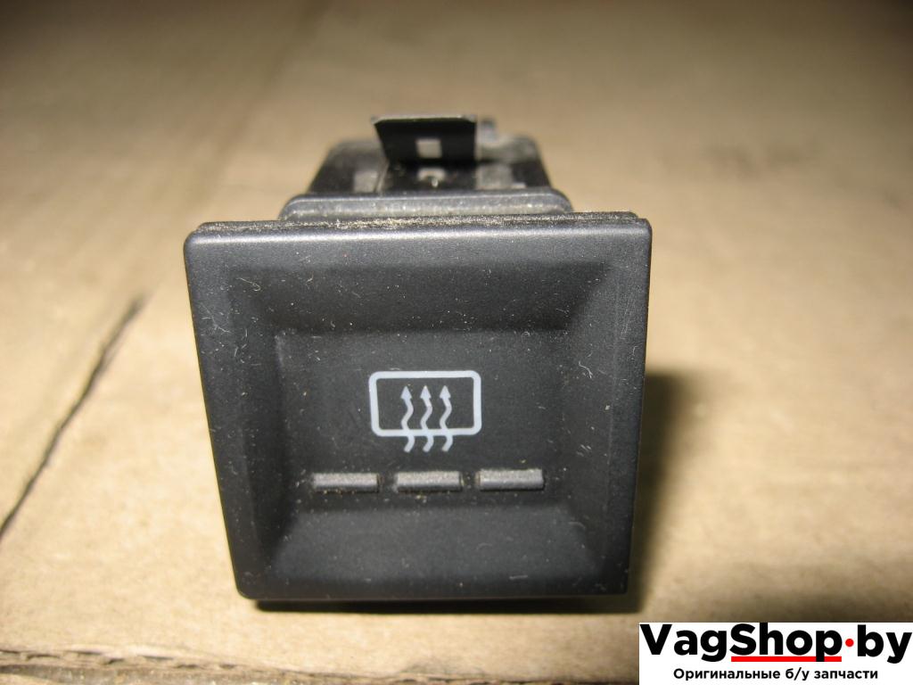 Кнопка подогрева заднего стекла Volkswagen Transporter T5 2007, 2.5 л., TDi, BNZ, дизель, АКПП, красный, передний привод, 7E0959621 - фото №1