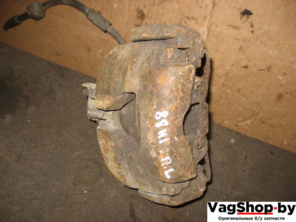 суппорт передний левый Volkswagen Transporter T5 2007, 2.5 л., TDi, BNZ, дизель, АКПП, красный, передний привод - фото №1