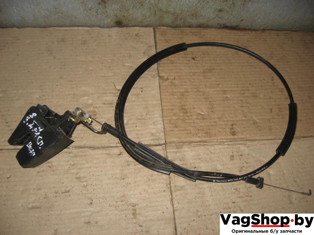 замок багажника Volkswagen Caravelle 5 2006, 2.5 л., TDi, AXD, дизель, МКПП, красный, минивэн, передний привод, 7H0827161 - фото №1