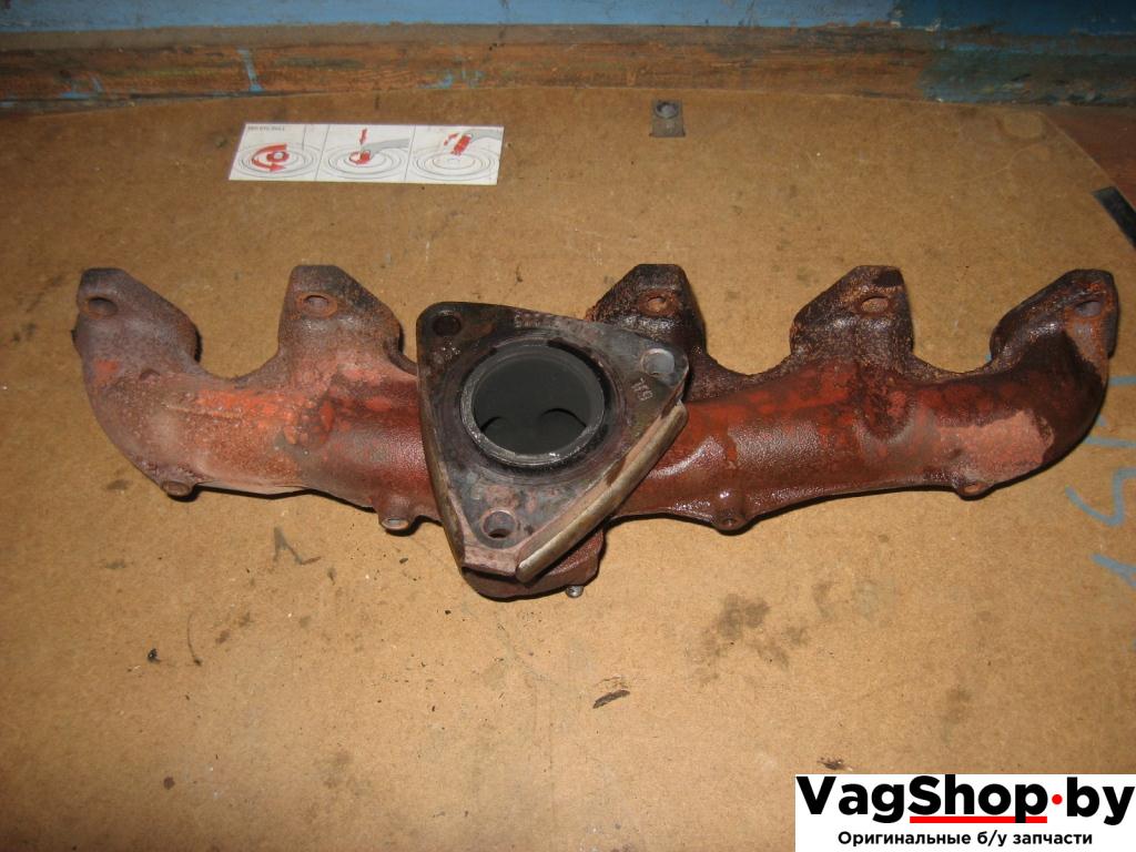 коллектор выпускной Volkswagen Transporter T5 2007, 2.5 л., TDi, BNZ, дизель, АКПП, красный, передний привод, 070253033F - фото №1