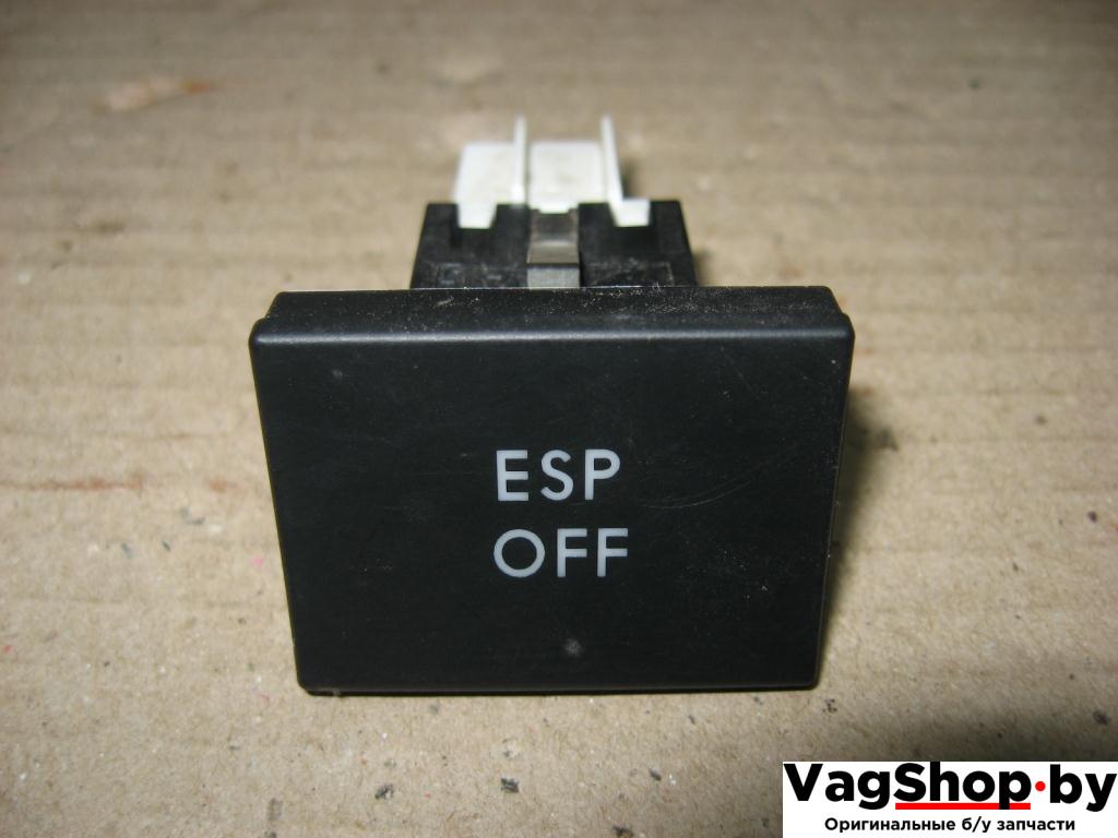 Кнопка антипробуксовочной системы (ABS/ESP) Volkswagen Golf Plus 1 поколение 2006, 1.9 л., TDi, BLS, дизель, МКПП, серый, хетчбэк 5 дв., передний привод, 5M0927117B - фото №1