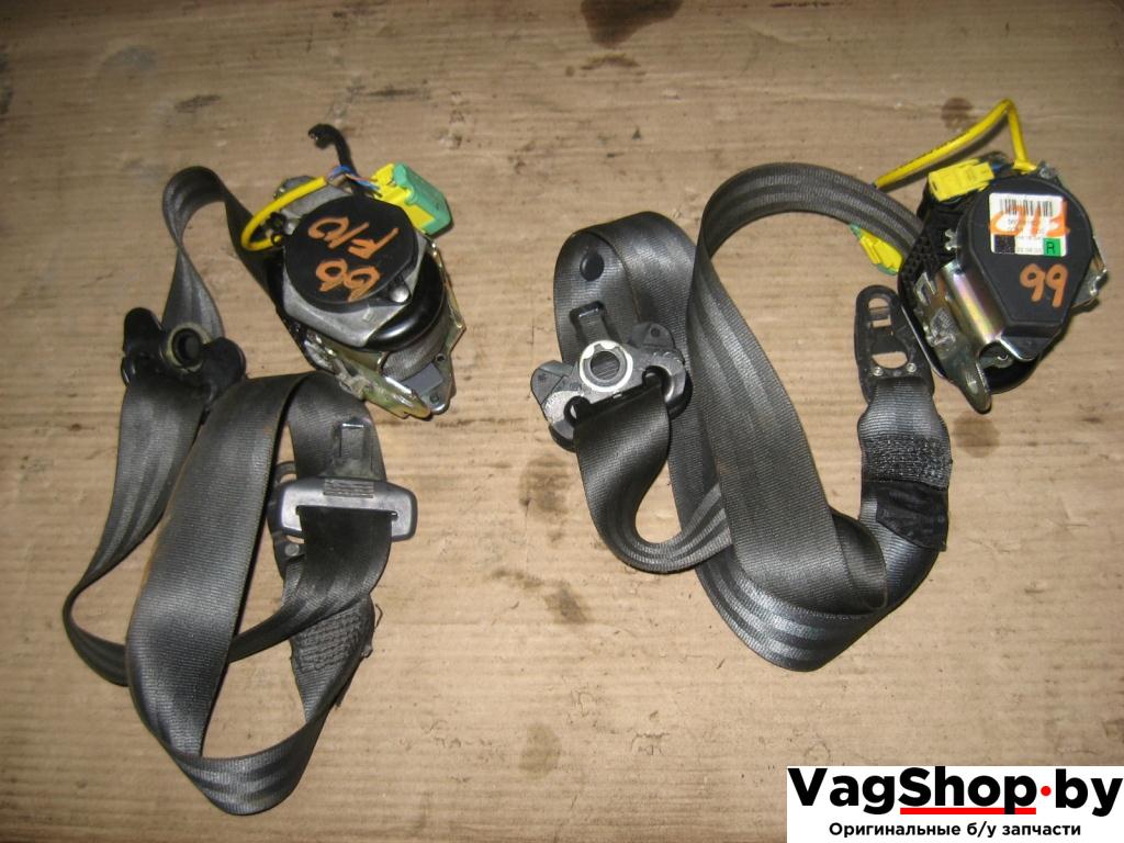 ремень безопасности Volkswagen Touareg 1 поколение 2004, 4.2 л., i, AXQ, бензин, АКПП, белый, внедорожник 5 дв., полный привод, 7L0857705D, 7L0857706D - фото №1