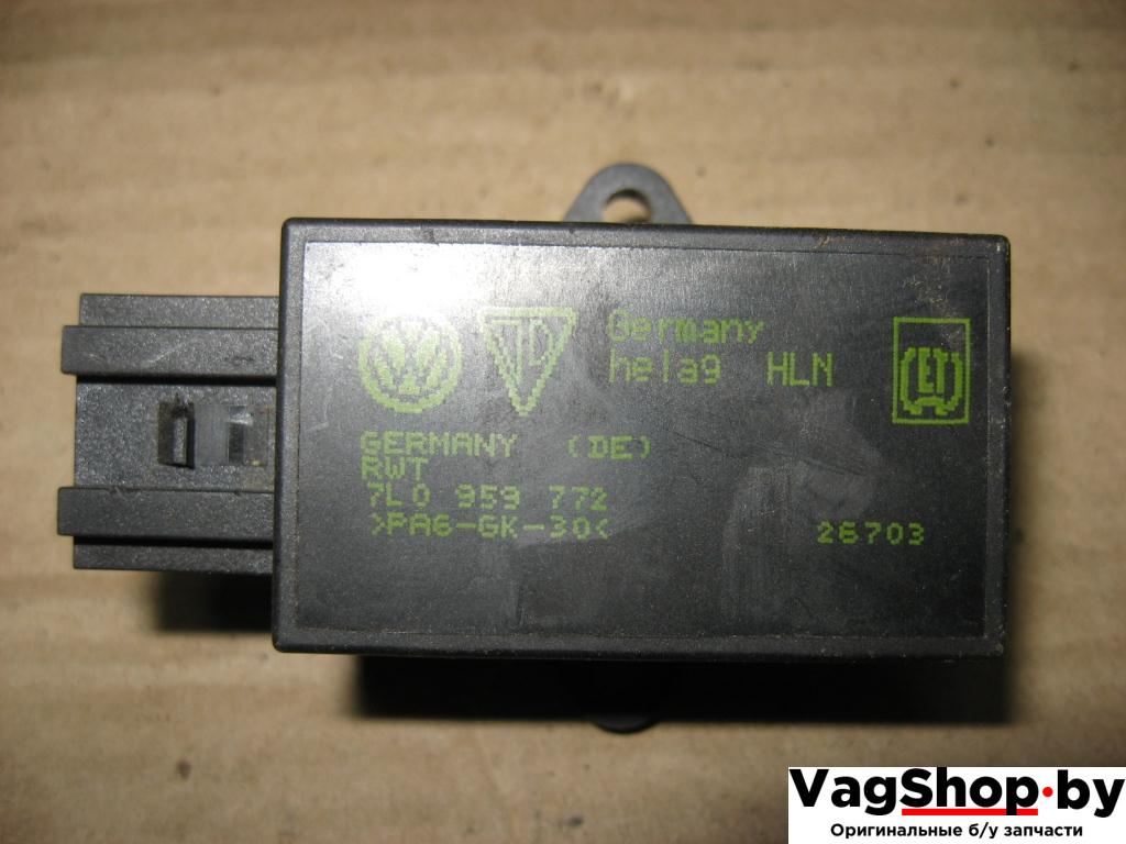 блок управления подогревом сидений Volkswagen Touareg 1 поколение 2004, 4.2 л., i, AXQ, бензин, АКПП, белый, внедорожник 5 дв., полный привод, 7L0959772 - фото №1