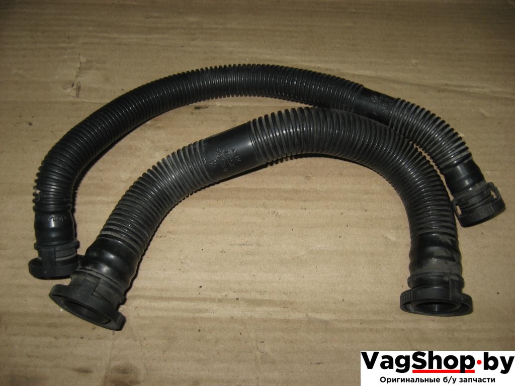 патрубок (трубопровод, шланг) Volkswagen Touareg 1 поколение 2004, 4.2 л., i, AXQ, бензин, АКПП, белый, внедорожник 5 дв., полный привод, 7L0131625, 7L6131849A - фото №1