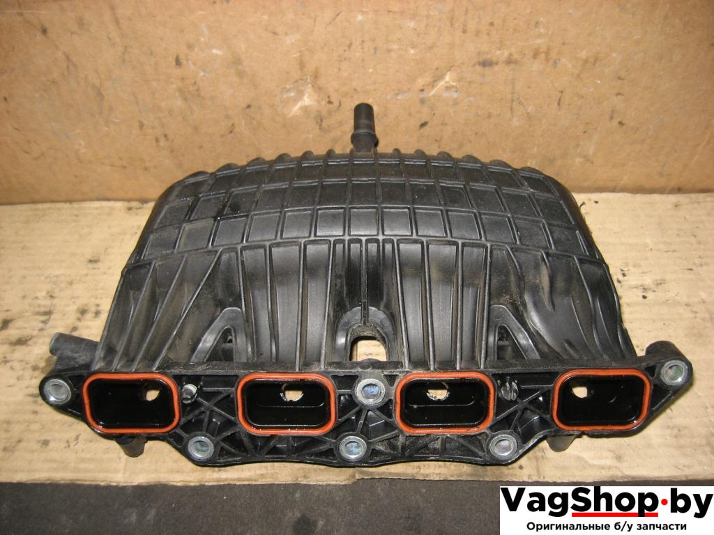 коллектор впускной Volkswagen Passat B6 2009, 1.4 л., TSI, бензин, газ, АКПП, черный, универсал, передний привод, 03C129041A, 03C129711AJ - фото №1