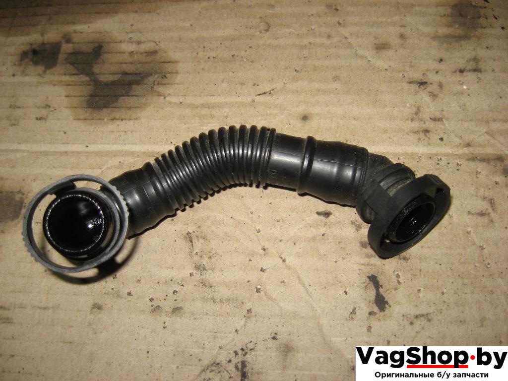 патрубок вентиляции картера Volkswagen Passat B6 2010, 2.0 л., TDi, CBB, дизель, АКПП, красный, универсал, полный привод, 03L103493 - фото №1