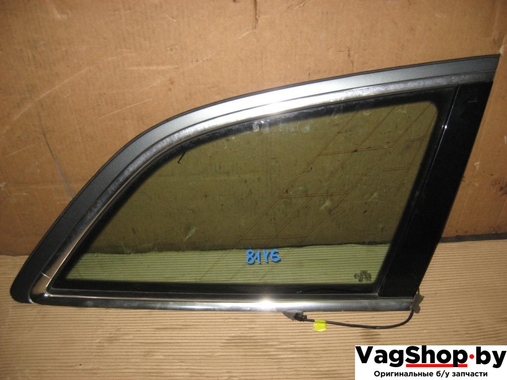 стекло кузовное боковое правое Audi Q7 4L 2007, 3.0 л., TDi, BUG, дизель, АКПП, серый, внедорожник 5 дв., полный привод - фото №1