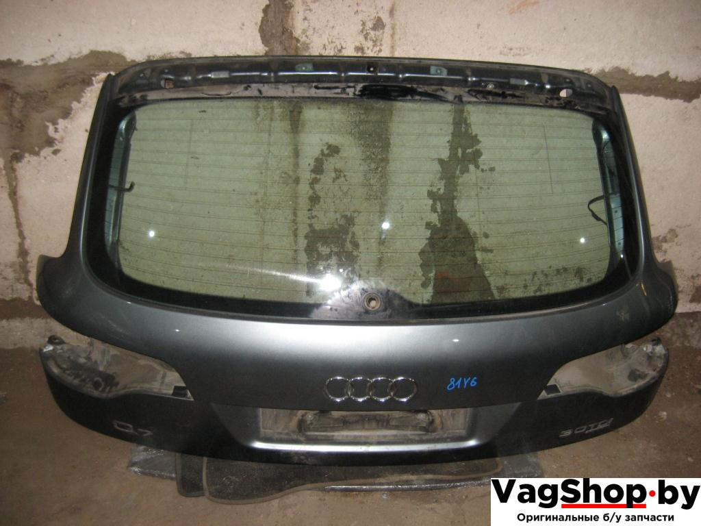 крышка багажника (дверь 3-5) Audi Q7 4L 2007, 3.0 л., TDi, BUG, дизель, АКПП, серый, внедорожник 5 дв., полный привод - фото №1