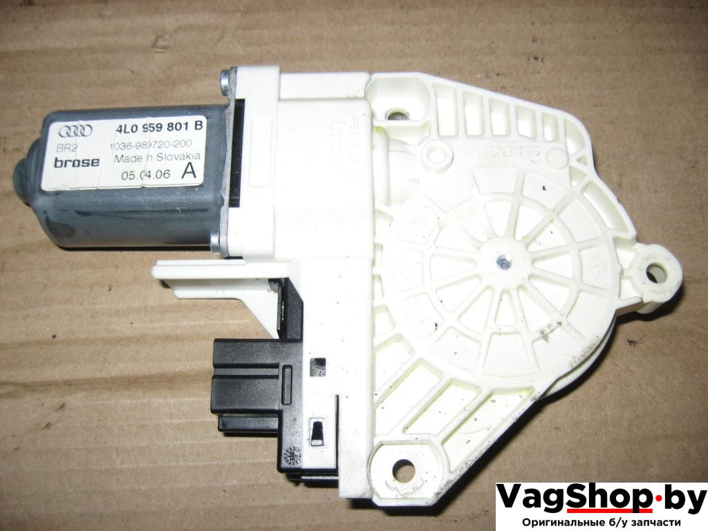 моторчик стеклоподъемника задний левый Audi Q7 4L 2007, 3.0 л., TDi, BUG, дизель, АКПП, серый, внедорожник 5 дв., полный привод, 4L0959801B - фото №1