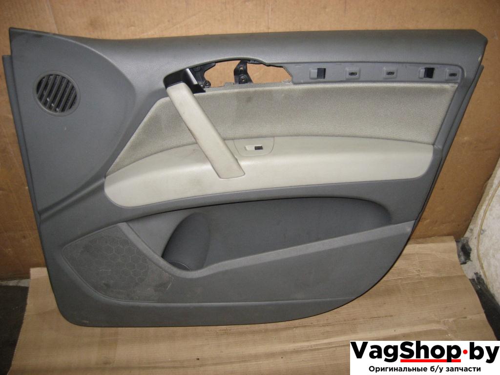 обшивка двери передняя правая Audi Q7 4L 2007, 3.0 л., TDi, BUG, дизель, АКПП, серый, внедорожник 5 дв., полный привод - фото №1