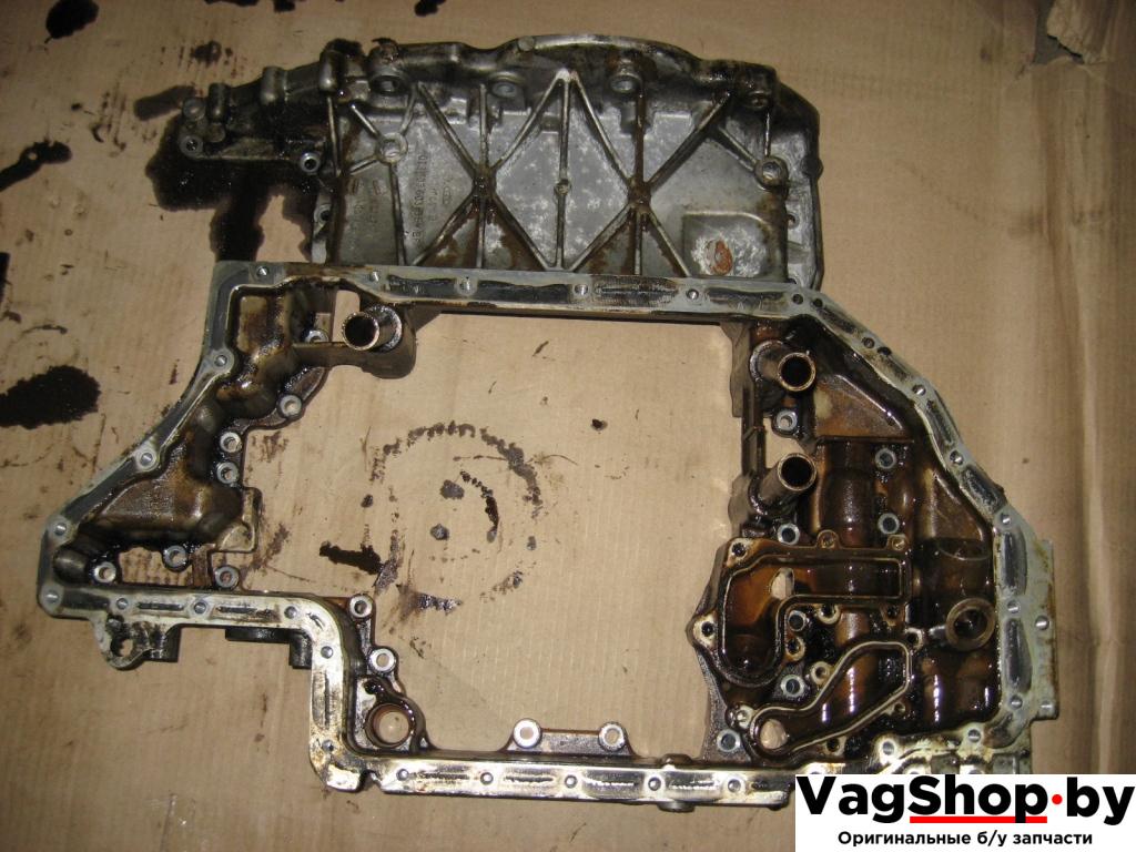 масляный поддон Audi A6 4F/C6 2007, 4.2 л., FSI, BVJ, бензин, АКПП, синий темный, седан, полный привод, 079103603BE, 079103603BF - фото №1