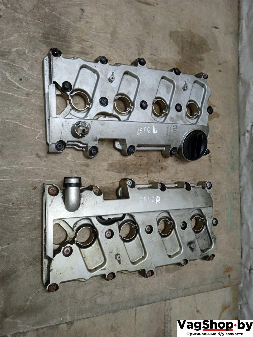 клапанная крышка Audi A6 4F/C6 2007, 4.2 л., FSI, BVJ, бензин, АКПП, синий темный, седан, полный привод, 079103472AF, 079103471 - фото №1