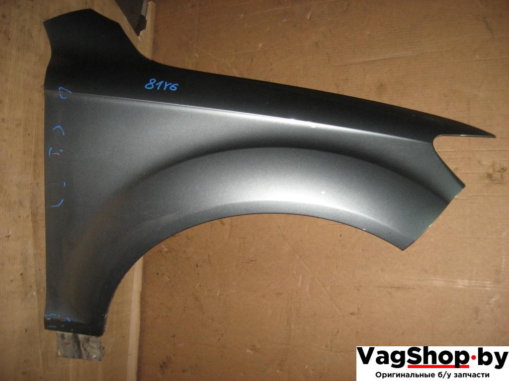 крыло переднее правое Audi Q7 4L 2007, 3.0 л., TDi, BUG, дизель, АКПП, серый, внедорожник 5 дв., полный привод - фото №1