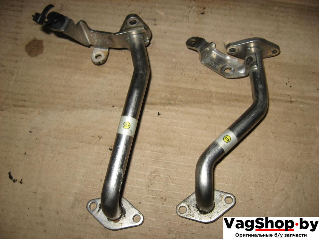 патрубок (трубопровод, шланг) Audi A6 4F/C6 2007, 4.2 л., FSI, BVJ, бензин, АКПП, синий темный, седан, полный привод, 079131166L, 079131166M - фото №1