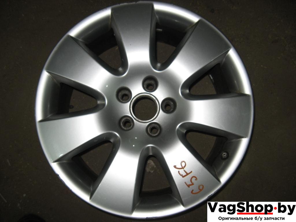 диск литой Audi A6 4F/C6 2007, 4.2 л., FSI, BVJ, бензин, АКПП, синий темный, седан, полный привод, 4F0601025D - фото №1
