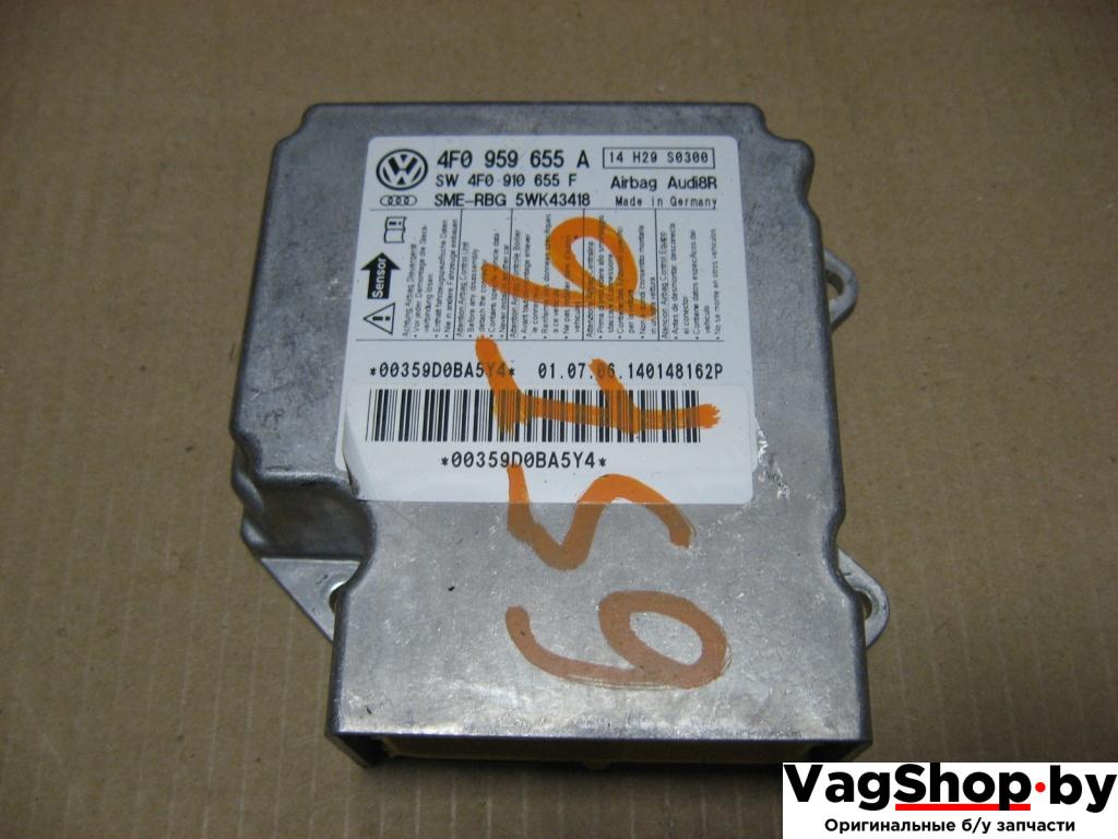 блок AirBag Audi A6 4F/C6 2007, 4.2 л., FSI, BVJ, бензин, АКПП, синий темный, седан, полный привод, 4F0959655A - фото №1