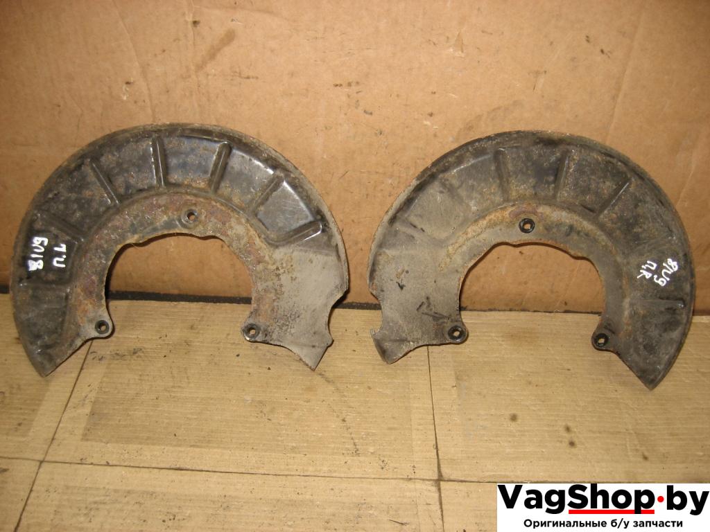 защитный кожух тормозного механизма Volkswagen Passat B6 2009, 1.4 л., TSI, бензин, газ, АКПП, черный, универсал, передний привод - фото №1