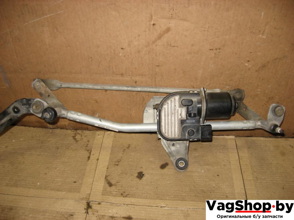 моторчик передних стеклоочистителей (дворников) Volkswagen Passat B6 2009, 1.4 л., TSI, бензин, газ, АКПП, черный, универсал, передний привод, 3C1955419A - фото №1