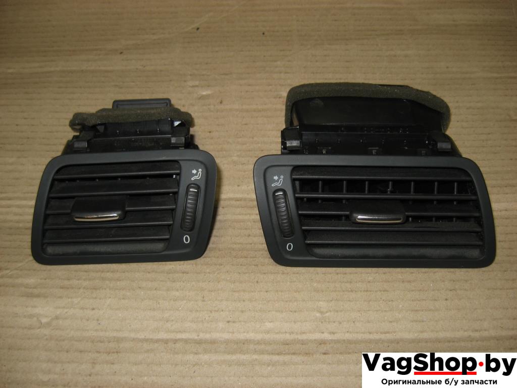 дефлектор обдува салона Volkswagen Passat B6 2010, 1.4 л., TSI, бензин, газ, МКПП, черный, универсал, передний привод, 3C1819701E, 3C1819702F - фото №1